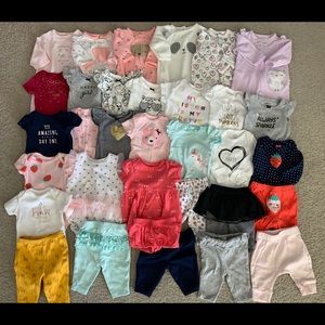 Bundle of Newborn & 0-3 Month Baby Girl Clothes